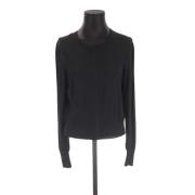 Pre-owned Polyester tops Alaïa Pre-owned , Black , Dames