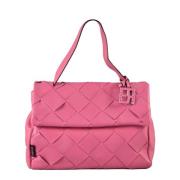 Leren Schoudertas Rebelle , Pink , Dames