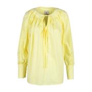 Stijlvolle katoenen blouse voor vrouwen L'Autre Chose , Yellow , Dames