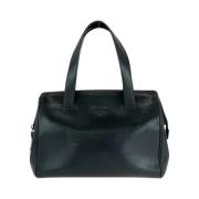 Pre-owned Leather handbags Prada Vintage , Black , Dames