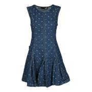 Katoenen jurk voor vrouwen Love Moschino , Blue , Dames