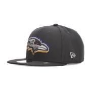 Baltimore Ravens Grafiet Snapback Hoed New Era , Gray , Unisex