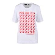 Tshirt Love Moschino , White , Dames