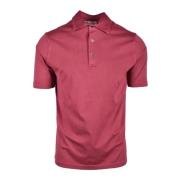 Katoenen Polo Shirt Filippo De Laurentiis , Red , Heren