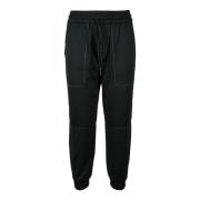 Katoenmix Stijlvolle Broek Mason's , Black , Dames