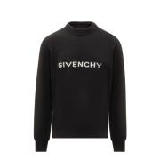 Crew Neck Gebreide kleding Givenchy , Black , Heren