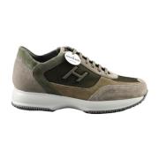 Stijlvolle Leren Schoenen Hogan , Green , Heren