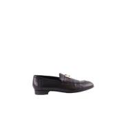 Pre-owned Leather flats Hermès Vintage , Black , Dames