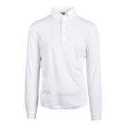 Katoenen Polo Shirt Filippo De Laurentiis , White , Heren