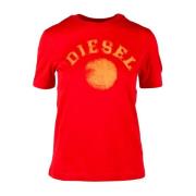 T-Shirts Diesel , Red , Dames