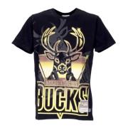 Milwaukee Bucks NBA Tee Hardwood Classics Mitchell & Ness , Black , He...