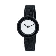 Zwarte damesmode horloge Pierre Cardin , Black , Dames