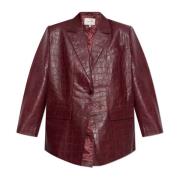 Leren blazer Emiolagz Gestuz , Red , Dames