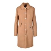 Stijlvolle wollen mix buitenkleding Love Moschino , Brown , Dames