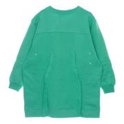 Groene Sweater Jurk Lichtgewicht Fleece Adidas , Green , Dames