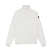 Turtleneck Sweater Winter Kasjmiermix Colmar , White , Heren