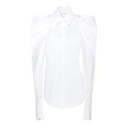 Witte Overhemd Sportmax , White , Dames