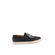 Pre-owned Suede sneakers Christian Louboutin Pre-owned , Black , Heren