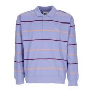 Lange Mouw Polo Sweatshirt Digitaal Violet Obey , Purple , Heren