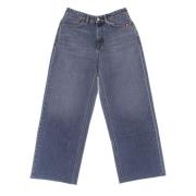 Hoge taille stone washed jeans Amish , Blue , Dames