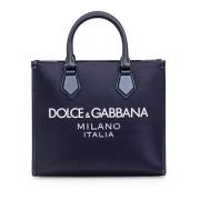 Nylon Winkel Tas Wit Dolce & Gabbana , Blue , Heren