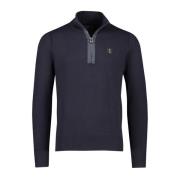 Donkerblauwe Half Zip Trui Butcher of Blue , Blue , Heren