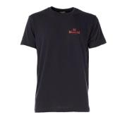 Heren Crew Neck T-shirt JIM Model Museum , Blue , Heren