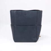 Pre-owned Leather celine-bags Celine Vintage , Blue , Dames