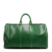 Pre-owned Leather louis-vuitton-bags Louis Vuitton Vintage , Green , D...