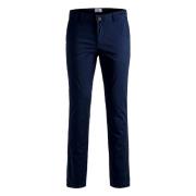 Slim Fit Chino Lange broek Jack & Jones , Blue , Heren