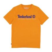 Vintage Logo Tee Donker Cheddar Timberland , Orange , Heren