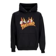 Zwarte X Neckface Hoodie Heren Thrasher , Black , Heren