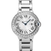 Pre-owned White Gold watches Cartier Vintage , White , Dames