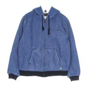 Indigo Blauwe Hooded Ritsjas HUF , Blue , Heren