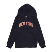 NBA Fleece Hoodie New York Knicks Nike , Blue , Heren