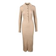 Elegante jurk in viscosemix Patrizia Pepe , Beige , Dames