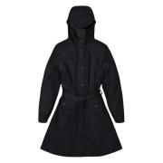 Curve W Trenchcoat in Zwart Rains , Black , Dames