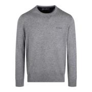 Wollen Crewneck Sweater Fw24 MC2 Saint Barth , Gray , Heren