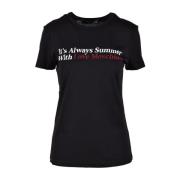 Zwarte T-shirt voor vrouwen Love Moschino , Black , Dames