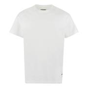 Set van drie biologisch katoenen T-shirts Jil Sander , White , Heren