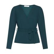 Nasa Blouse Lange Mouw Sisters Point , Green , Dames