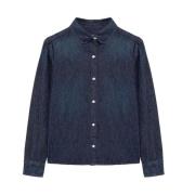 Donkere Denim Tiny Shirt Roy Roger's , Blue , Dames