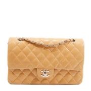 Pre-owned Fabric chanel-bags Chanel Vintage , Beige , Dames