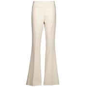 Beige Flared Broek Dames Rinascimento , Beige , Dames