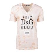 Tshirt Dolce & Gabbana , Beige , Heren