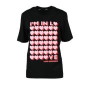 Zwarte T-shirt voor vrouwen Love Moschino , Black , Dames