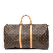 Pre-owned Canvas travel-bags Louis Vuitton Vintage , Brown , Dames