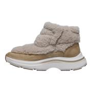 Leather and wool boots Fennek Voile Blanche , Beige , Dames