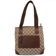 Pre-owned Canvas gucci-bags Gucci Vintage , Brown , Dames