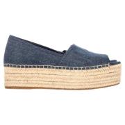 Pre-owned Denim espadrilles Miu Miu Pre-owned , Blue , Dames